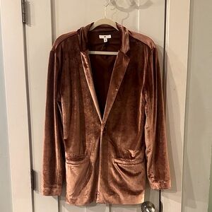 BP Velvet rose gold Women's Blazer